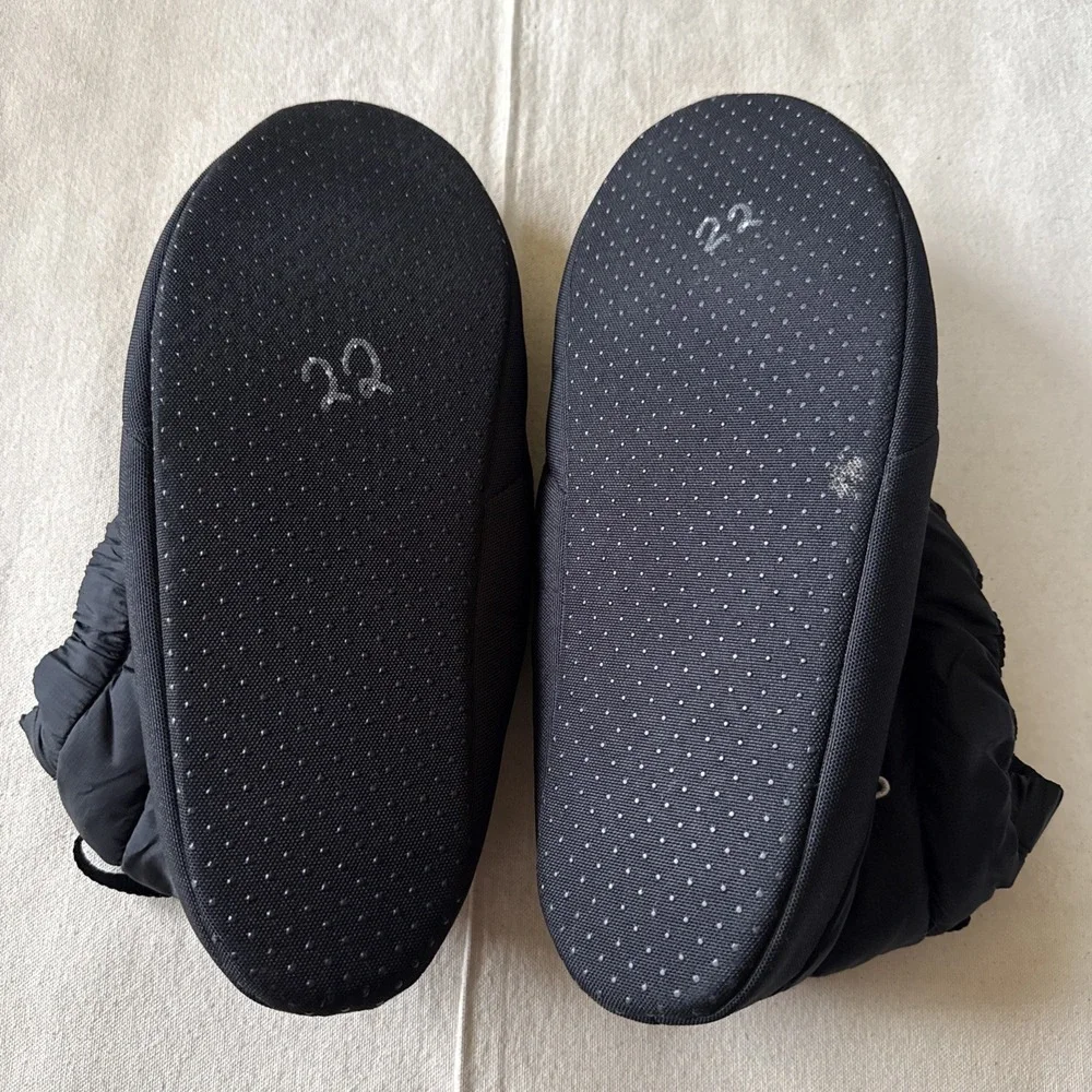North Face Down 700 Mens Size XL Bootie Black Down Puffer Style Slipper